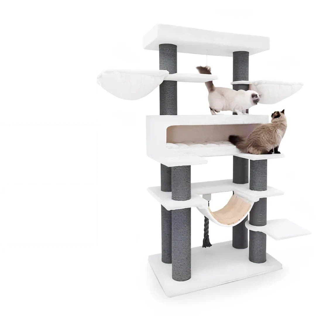 Arbre à chat Lookout 198 cm — blanc cassé