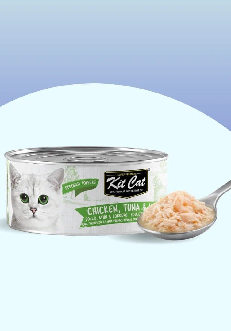 Gelée pour Chat Poulet, Thon & Agneau 80g — Kit Cat