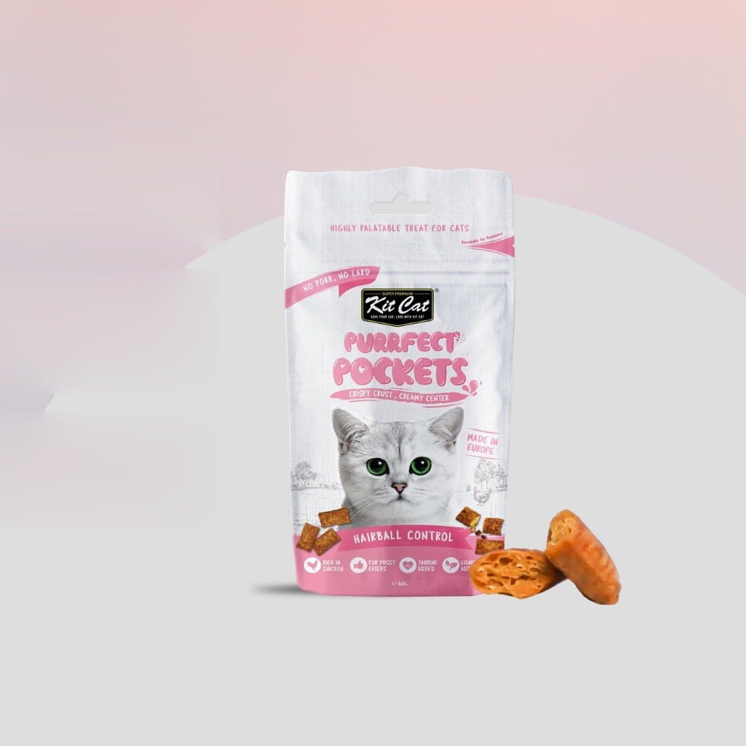 Kit Cat Purrfect Pockets - Contrôle des Boules de Poils 60g