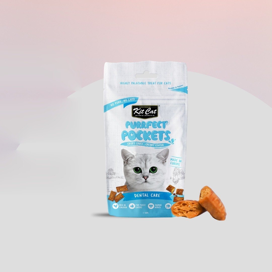 Kit Cat Purrfect Pockets - Soin Dentaire 60g