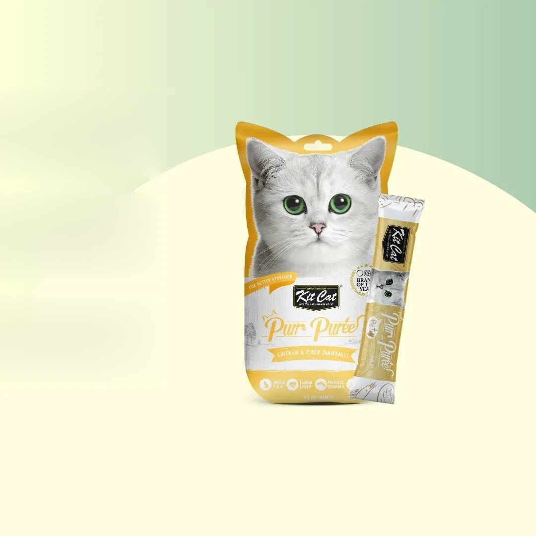 Kit Cat PurrPuree - Poulet et Fibres 60g